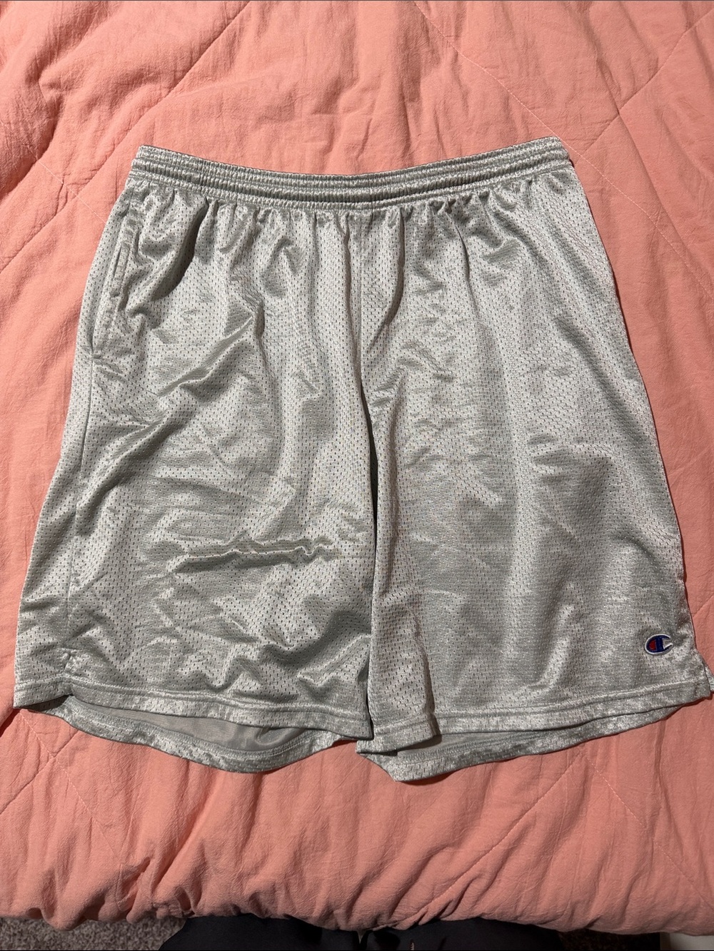 Champion Silver Athletic Mesh Shorts